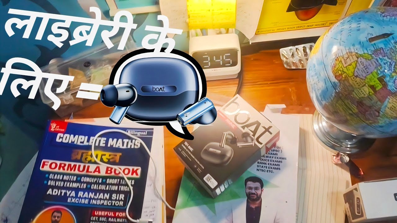 Library ke Liye Best boAt Airdopes Prime 701ANC |46 dB Hybrid ANC | 50Hr Battery |