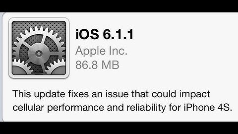 iOS 6.1.1 is Now Available for the iPhone4S only
