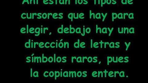 Como cambiar cursor de Blogger con Loquendo by MarinesPnsk