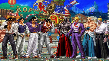 [KOF Mugen] Robert Garcia Team vs Geese Howard Team