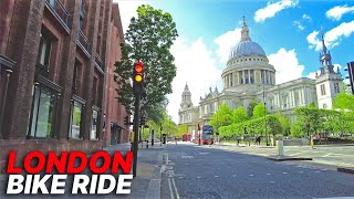 London Bike Ride   Exploring LONDON by Bike  Tower Bridge to London Eye | St Paul's & Big Ben