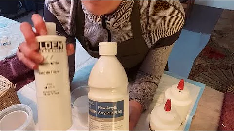 Paint mixing!  Pearl puddle pour mixes | How I mix my paint - 2019