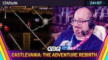 Castlevania: The Adventure ReBirth by Starwin in 24:07 - Summer Games Done Quick 2025