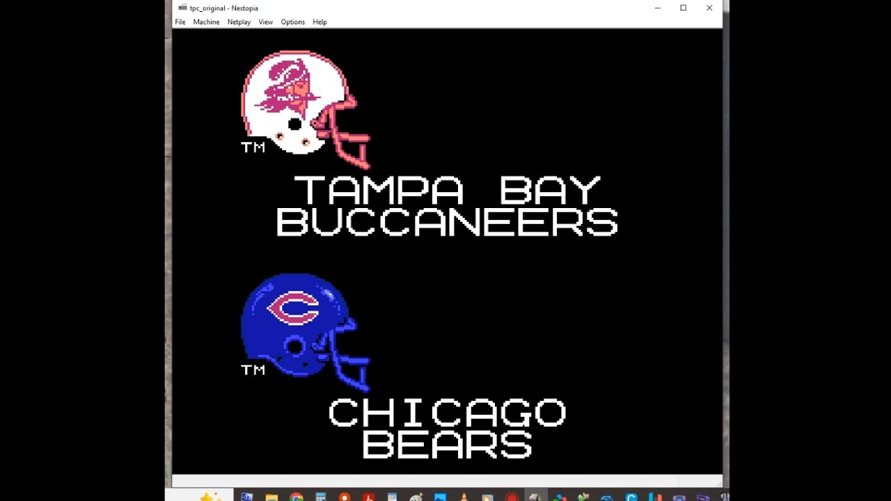 Tecmo Super Bowl Regular Season Week 2 Buccaneers Season Buccaneers vs Bears And Scores AndStandings