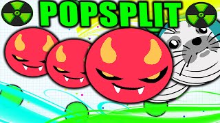 NEW! 15X Popsplits Tactic - Agar.io Split Technique | Agario Gameplay