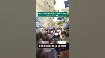 Calcutta university students protests for online exam | Even semester exams #cuonlineexamprotest