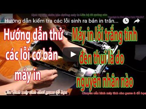 Hướng dẫn kiểm tra các lỗi sinh ra bản in trắng tinh và đen thui trên hộp mực Canon | Foci