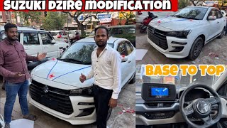Suzuki dzire ✅2025 facelift modifications || ✅full lxi to zxi modification || dzire base to top