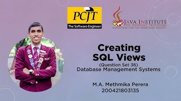 Creating SQL Views MySQL | Question Set 36 | DBMS | Java Institute