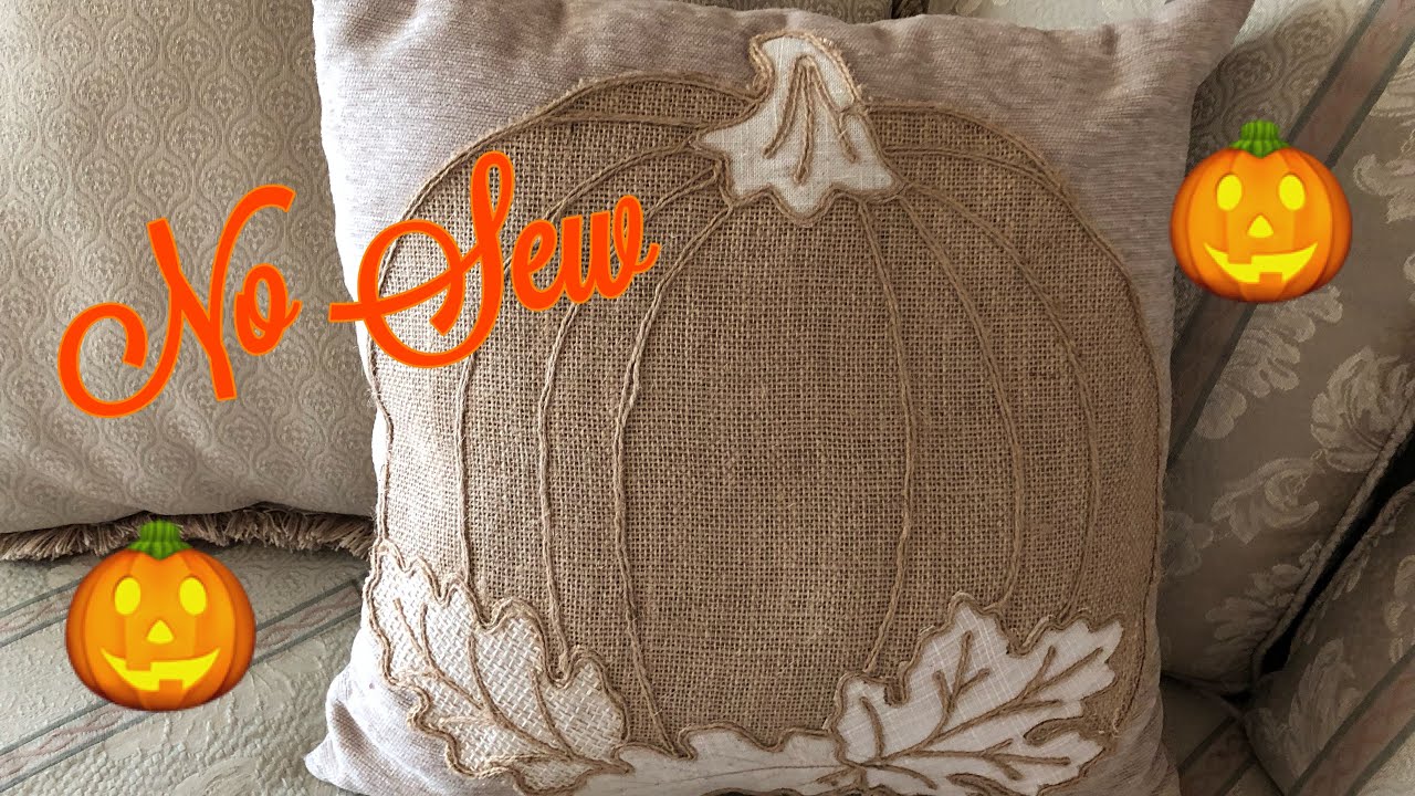 Easy No Sew Fall Pillow Ideas - DIY Beautify - Creating Beauty at Home