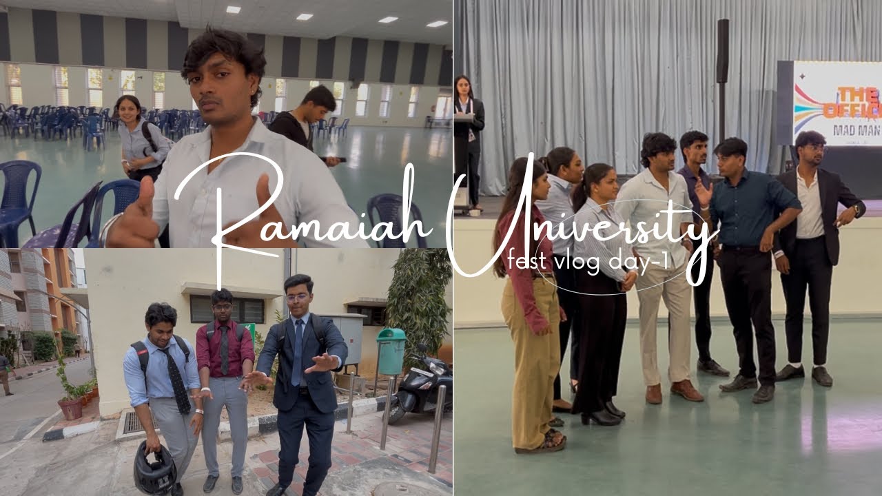 Ramaiah University Fest 🔥 | Campus Vibes | Day-1