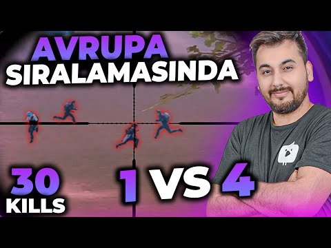 AVRUPA FATİH LİGİ SIRALAMASINDA ONE MAN SQUAD / PUBG MOBILE GAMEPLAY