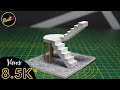 how to make U - SHAPED staircase | Built IT | Miniature