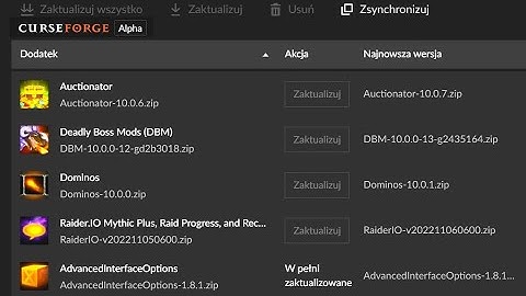 CurseForge (Alpha) WoW client - Update button greyed out - FIX!