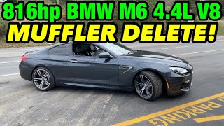 816hp BMW M6 4.4L Twin Turbo V8 w/ MUFFLER DELETE!