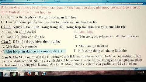 GDCD 12  Bài 5  Quyền bình đẳng giữa các dân tộc, tôn giáo