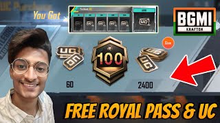 😍FREE 300+ UC IN BGMI - UNLIMITED UC EARN TIPS & TRICKS - FREE A6 ROYAL PASS WITH LIVE PROOF