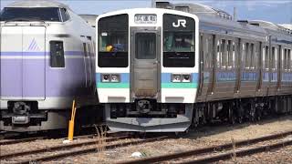 E351系廃車群に211系が一緒に!、長野総合車両センター。