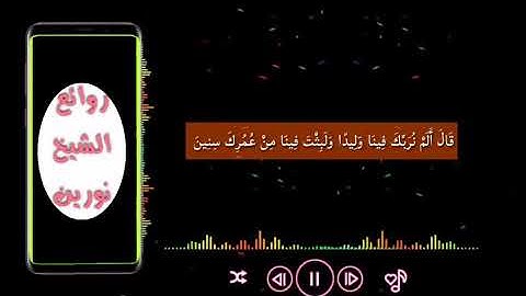 حالة واتساب .. ايات من سورة الشعراء .. شيخ نورين رحمه الله