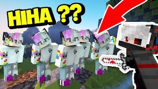 10 THẰNG HIHA VS 1 MURDER !!! ( Minecraft Murder Mystery Challenge )