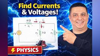 Kirchhoff's Laws - How to Solve a Two-Loop Circuit with KVL & KCL