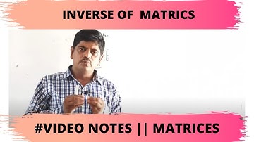 INVERSE OF MATRIX || THEEDUHUB || MATHS BY P.K.MISHRA SIR