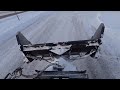 Hydraulic Snow Blade Pusher on a Skid Steer