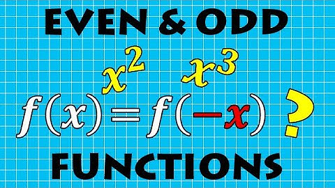 How to Determine Even Functions and Odd Functions | VCE METHODS