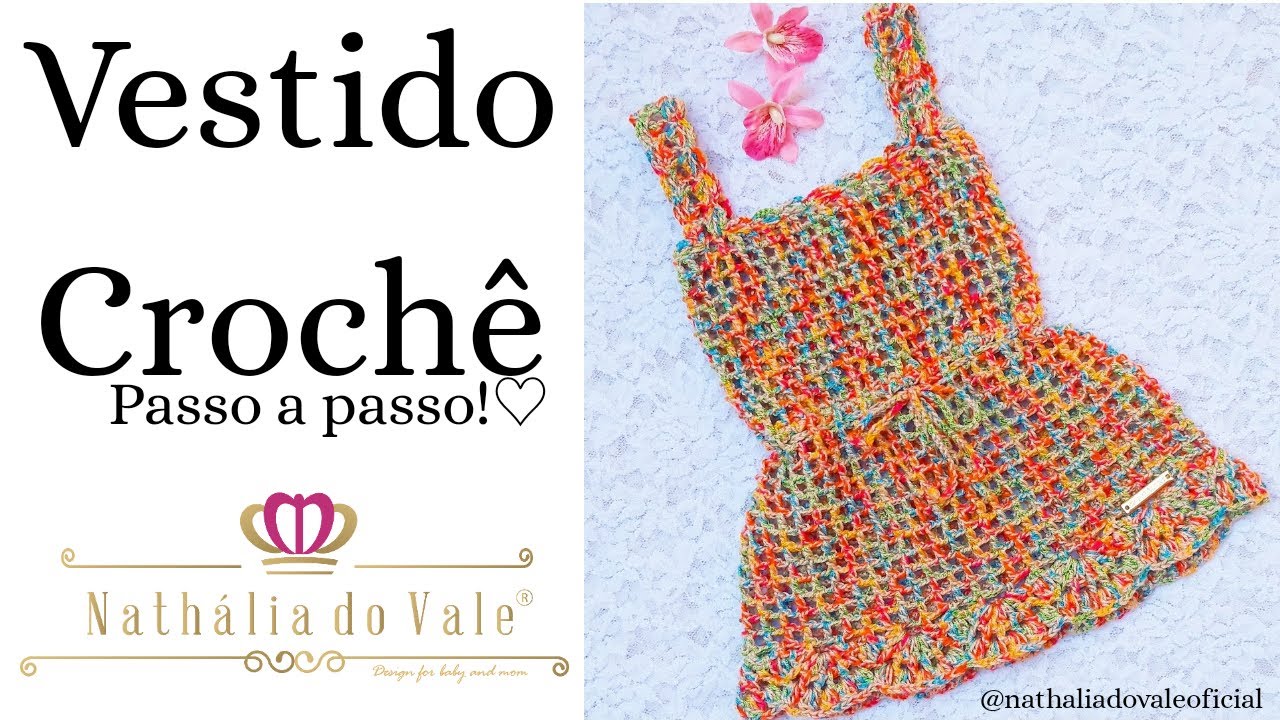 vestido fácil de crochê