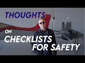 Thoughts on Checklists for Safety