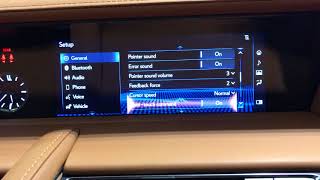 Lexus LC500 / Lc500h Adjusting the trackpad