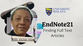 A Brief Guide to Using EndNote 21: Finding Full Text Articles