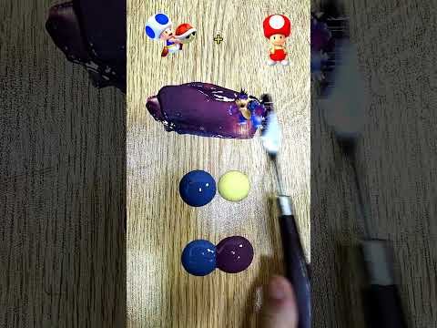 The Super Mario blue Color Mixing #nintendo #supermario #satisfying #sharkzhan