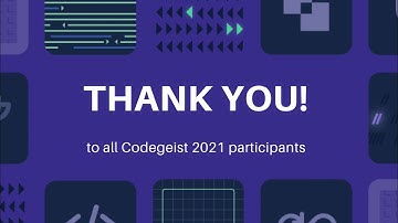 Codegeist 2021 Thank You