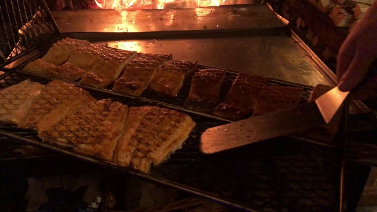 Salmon Cooked On Open Fire! Best Crispy Salmon Recipe YouTube