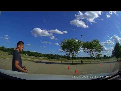 Driving Maneuverability practice he better than me in his first try
