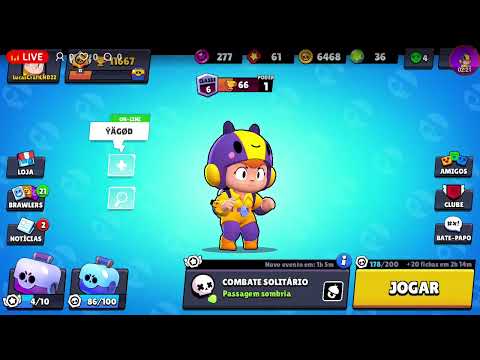 LIVE DE BRAWL STARS E FREE FIRE - YouTube