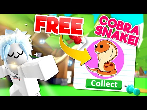 How to get the NEW SNAKE COBRA for FREE in Adopt ME  Sky Castle Update and Potion Shop Changes