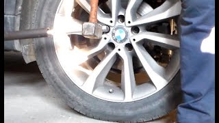 How to remove wheel locks without a key on BMW