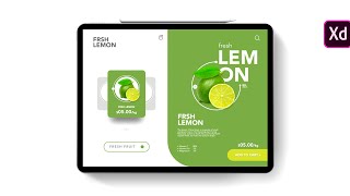 Adobe Xd Tutorial: Fresh Fruit | Shopping Apps UI Design screenshot 5