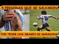 5 personas que se salvaron por tener una imagen de Maradona