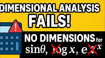 Limits of Dimensional Method: No Dimensions for Sin, Log, Exponential?” #jeeadvanced #neet2026 #neet