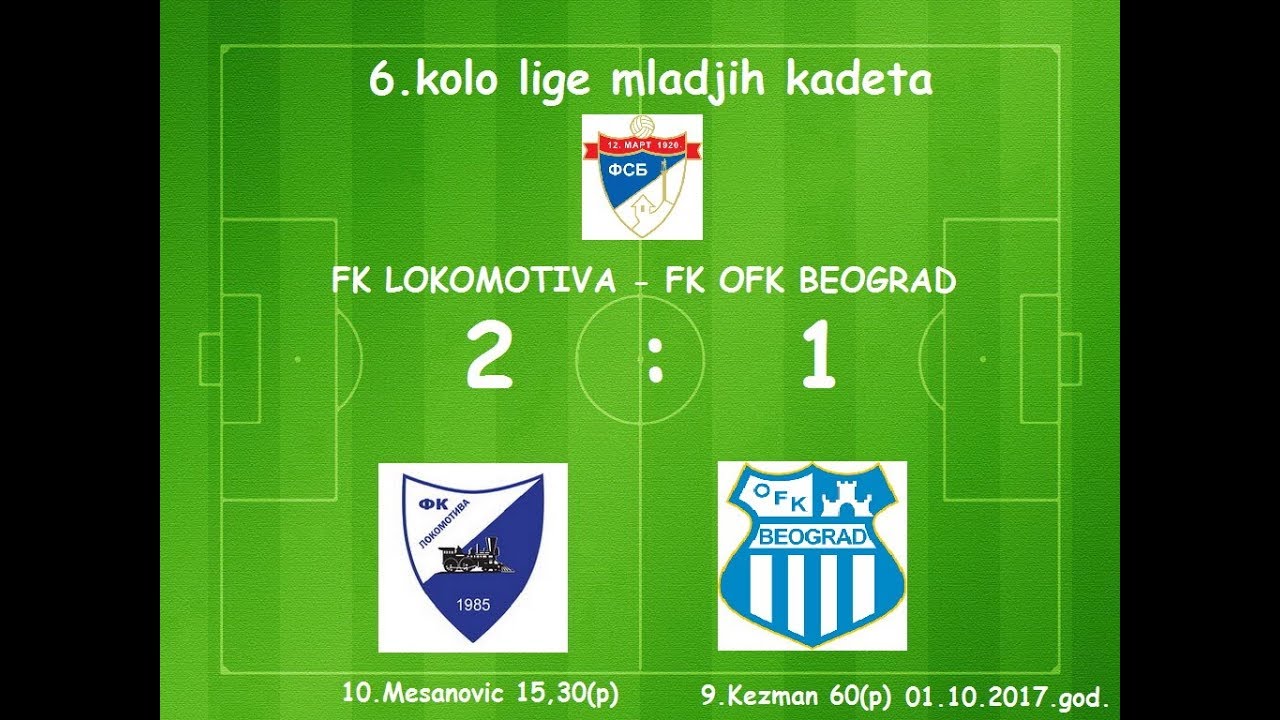 Mladji kadeti...FK LOKOMOTIVA - OFK BEOGRAD 2:1 Drugo poluvreme