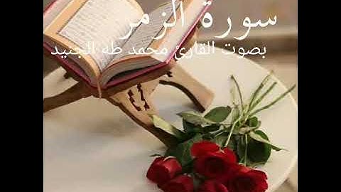 سورة الزمر _بصوت القارئ محمد طه الجنيد