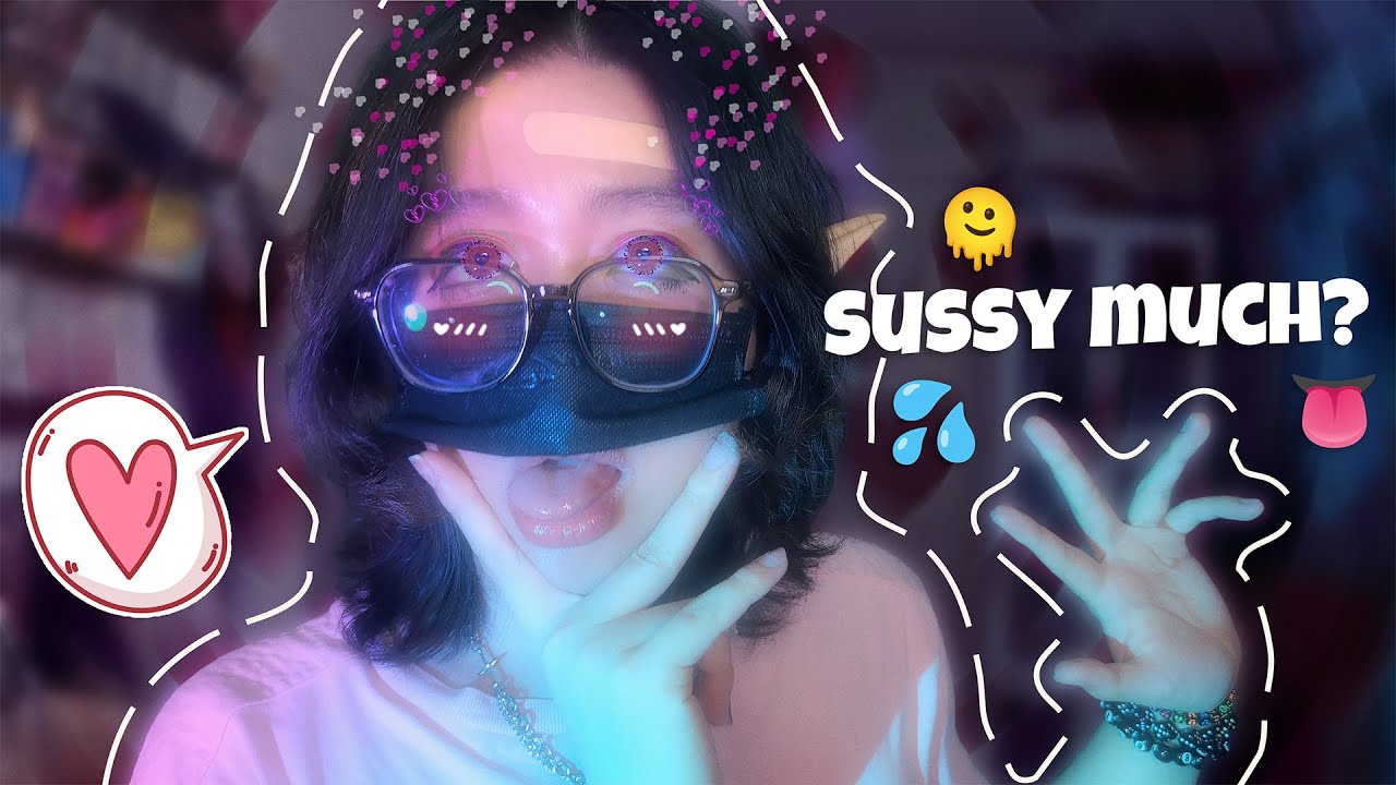 Femboy ASMR 💋 Spit Painting on You 💦 | Wet Mouth Sounds & Close-Up Attention | Visual Triggers 🖤😳