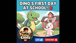 Dino's First Day of School! 🎒 Dinosaur Cartoon for Kids | Tiny Tales TV