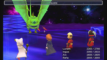 Final fantasy 3 : part 66 : World of darkness : 3 of 4 : Boss fight 20 : Ahriman