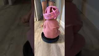 baby on robot vacuum 🤣 📽️  bri_garrett