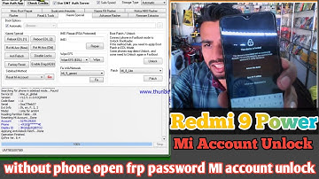 Redmi 9 Power MI Account Remove Permanent Without Open Phone /बिना फ़ोन खोलें MI ACC. हटा दिया UMT से