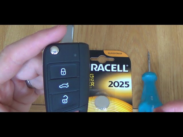 2015 VW Volkswagen Golf MK7 KEY FOB Battery Replacement - YouTube